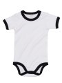 Baby Rompertje Ringer Babybugz BZ19 wit-zwart